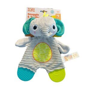 NWT Bright Starts Snuggle And Teethe Elephant‎ 0M+ BPA Free 2019 Kids II